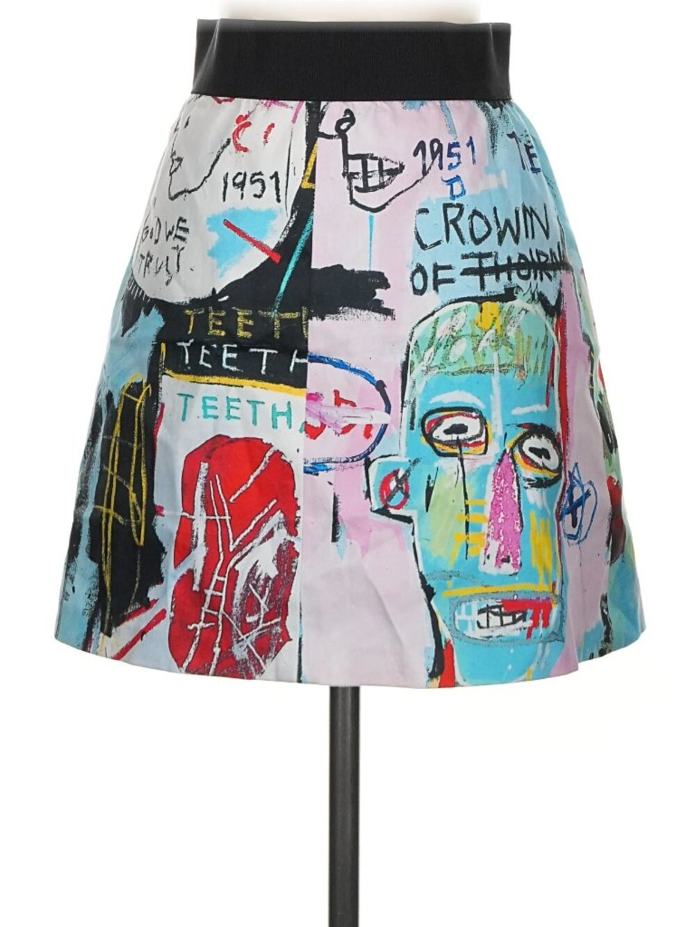 ALICE + OLIVIA X BASQUIAT Riley Skirt COLORFUL LIMITED EDITION EXTREMELY RARE